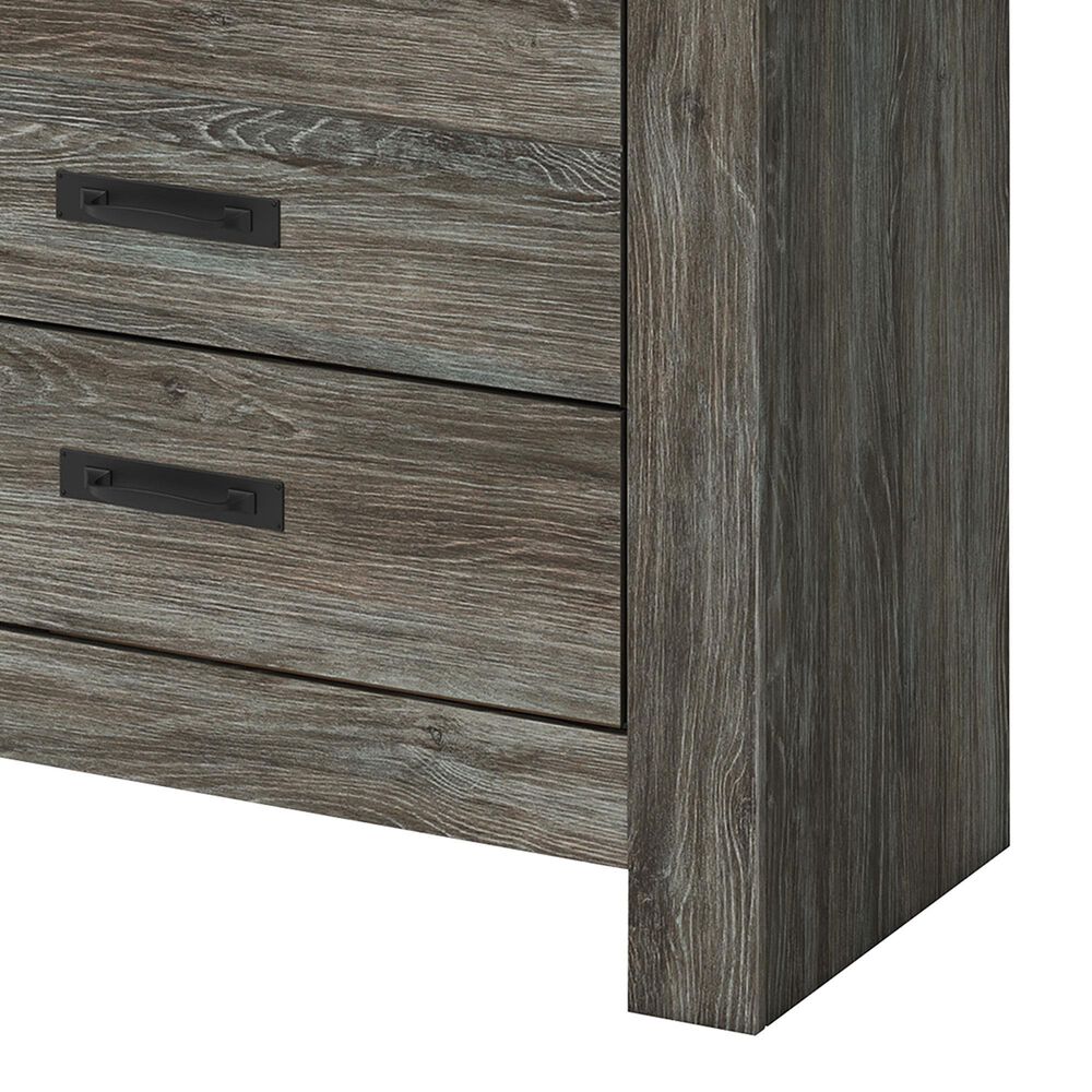 Ashley Frandern 6-Piece Twin Panel Storage Bedroom Set in Rustic Warm Gray, , large