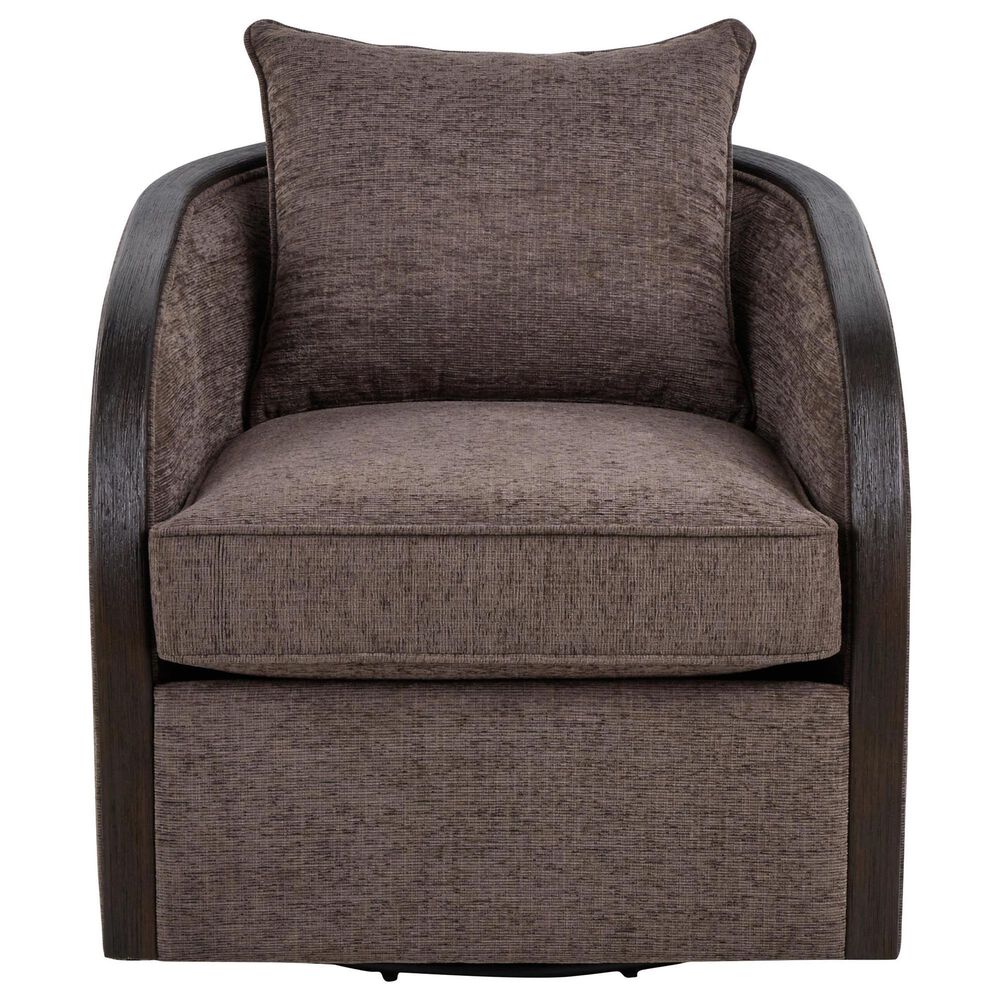 LumiSource Gemma Swivel Accent Chair in Mocha, , large