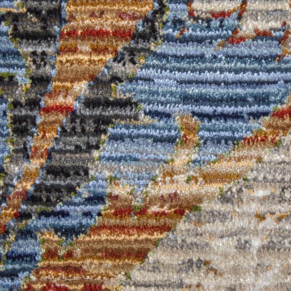 Feizy Melrose 5&#39; x 7&#39;6&quot; Gray and Rust Area Rug, , large
