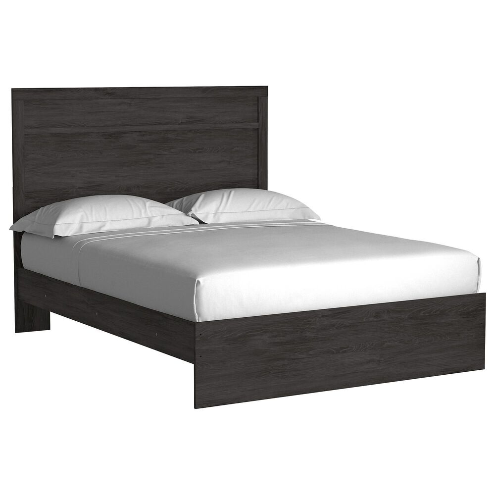 Ashley Belachime 3 Piece Queen Bedroom Set in Dark Charcoal, , large