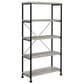 COAST Analiese 2-Piece Desk and Bookcase Set in Black and Grey Driftwood, , large
