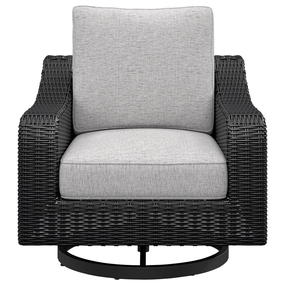 Ashley Beachcroft 5-Piece Fire Pit Conversation Set in Light Gray, , large