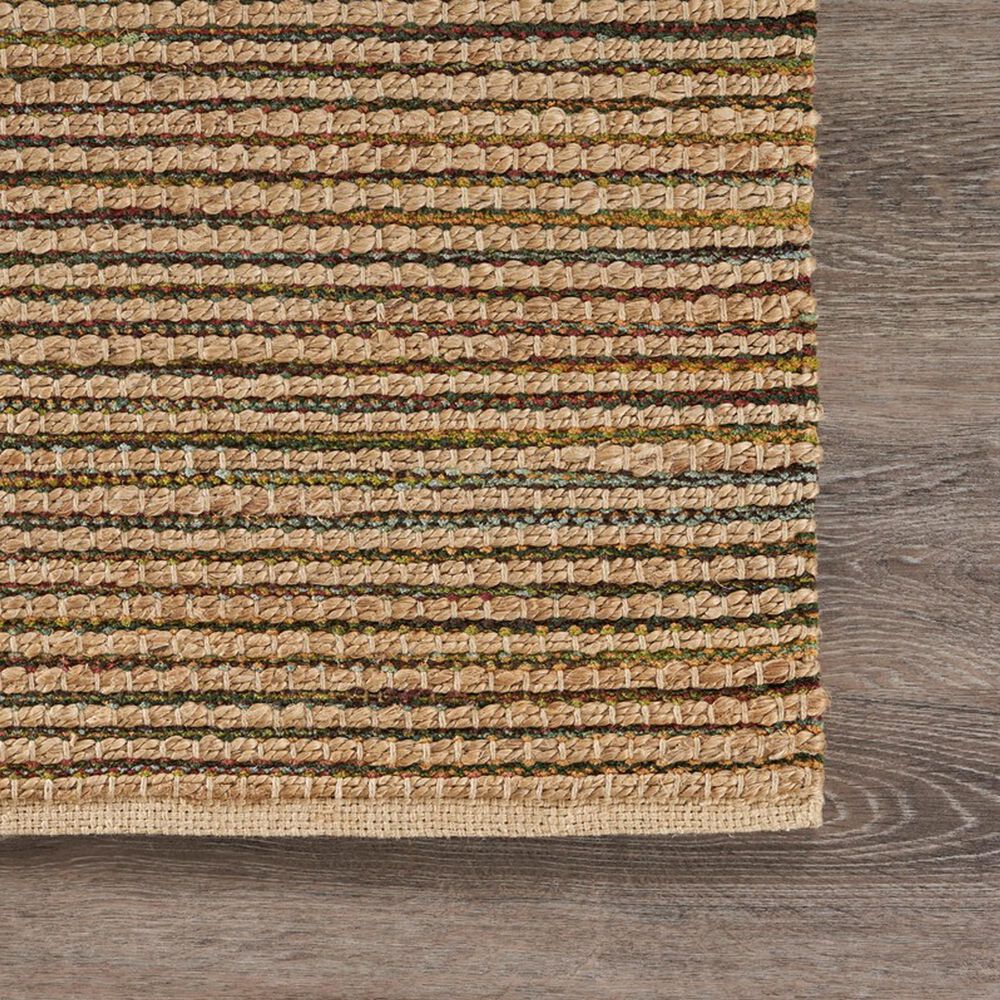 L&amp;R Resources Natural Fiber Striped Multicolor 9' x 12' Area Rug, , large