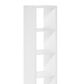 HOMLUX 5-Cube Reversible Open Back Bookshelf in White, , large
