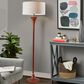 Adesso Rebecca Floor Lamp in Walnut and Antique Brass, , large