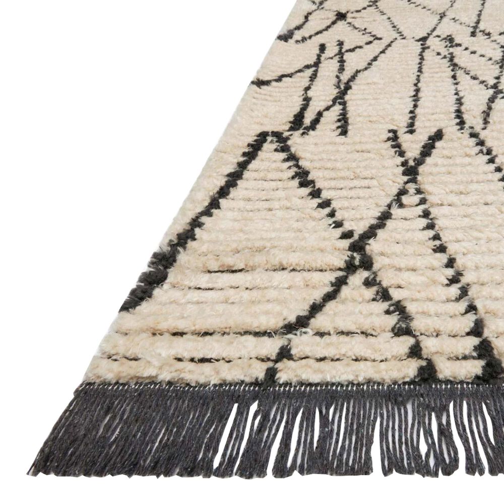 Chris Loves Julia x Loloi Alice ALI-01 2&#39;7&quot; x 4&#39; Cream and Charcoal Area Rug, , large