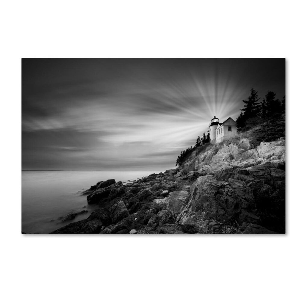 Timberlake Moises Levy "Bass Harbor Lighthouse" Canvas Art, , large