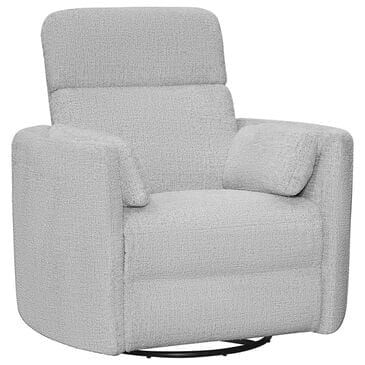 Simeon Collection Manual Swivel Glider Recliner in Angora Linen, , large