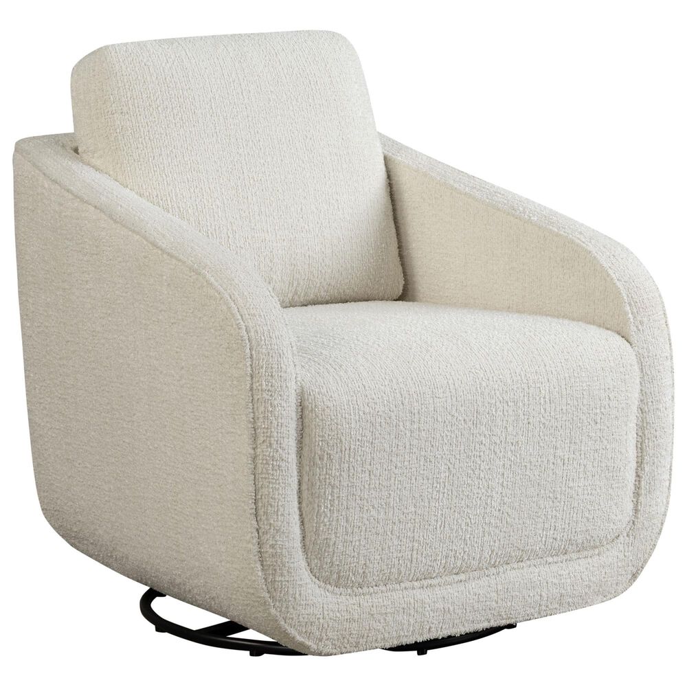 Lifestyle Solutions Lydia Swivel Accent Chair in Cream, , large