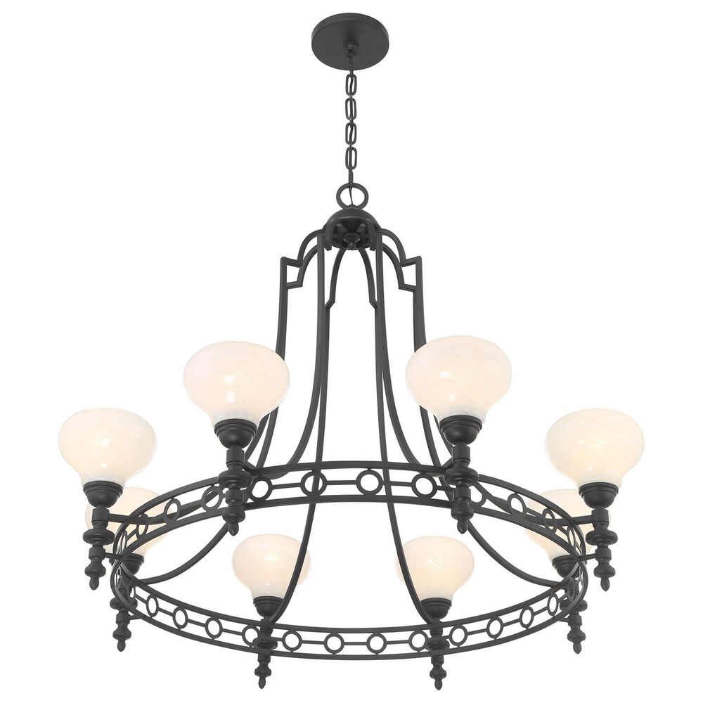 Savoy House Allston 8-Light Chandelier in Matte Black, , large