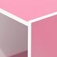 HOMLUX 11-Cube Reversible Open Shelf Bookshelf in White and Pink, , large