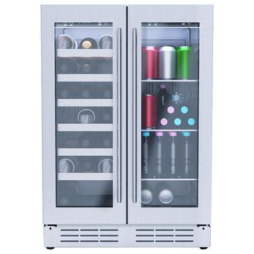 Elica 4.8 Cu. Ft. French Door Beverage and Wine Center in Stainless Steel, , large