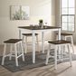Furniture of America Jamal 5-Piece Counter Height Dining Set in Oak/Sea White, , large