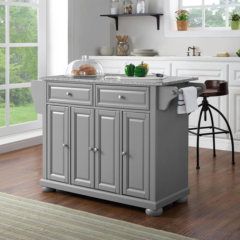 Crosley Furniture Alexandria Kitchen Island in Grey NFM