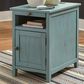 Ashley Treytown Chairside End Table in Teal, , large