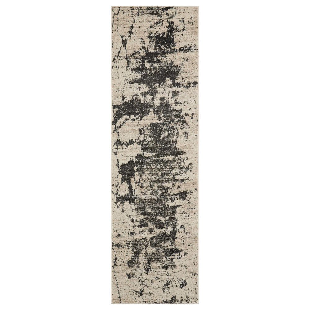 Nourison Maxell Grey and Ivory 2"2" x 7"6" Runner, , large