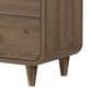 Crown Mark Nyomi King Panel Bed with Two Nightstands in Light Brown, , large