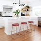 Zuo Modern Bree Counter Stool in Burgundy and Gold (Set of 2), , large