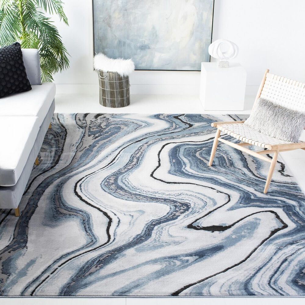 Safavieh Craft CFT819M 8&#39; x 10&#39; Blue and Grey Area Rug, , large
