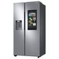 Samsung 22 Cu. Ft. Side by Side Refrigerator with Touch Screen Family Hub in Stainless Steel, , large