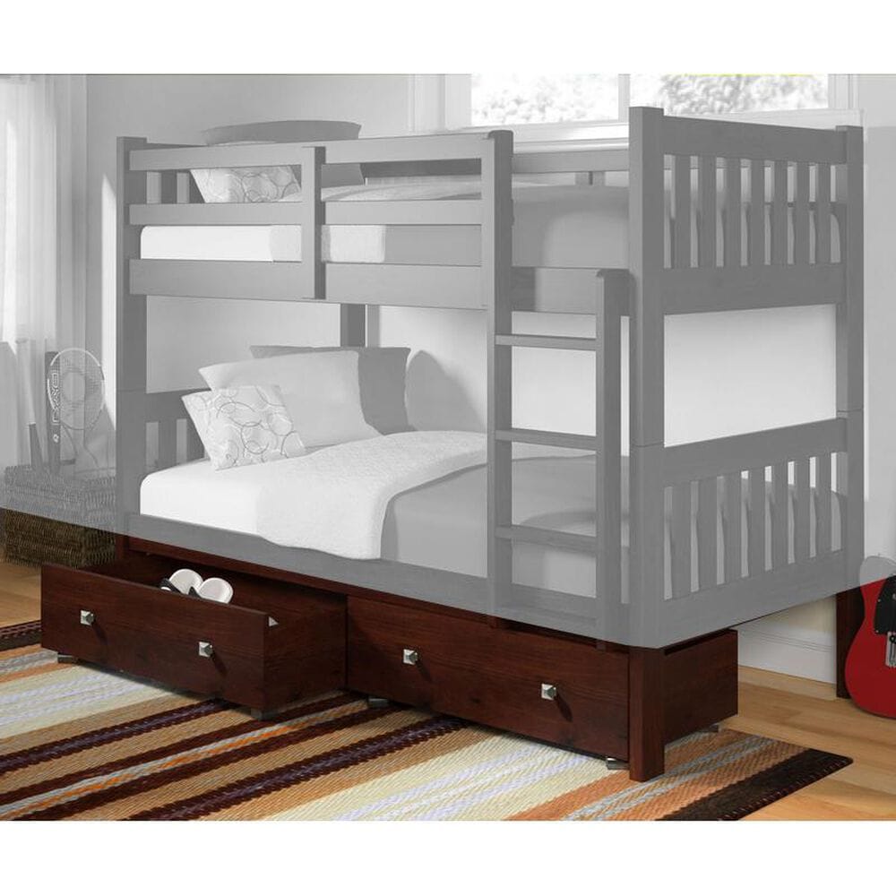 Forest Grove Dual Underbed Drawers in Cappuccino, , large