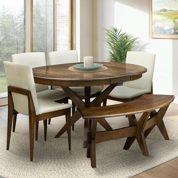 Fleming Furniture Co. TABLE/4 CHAIRS/BENCH, , large