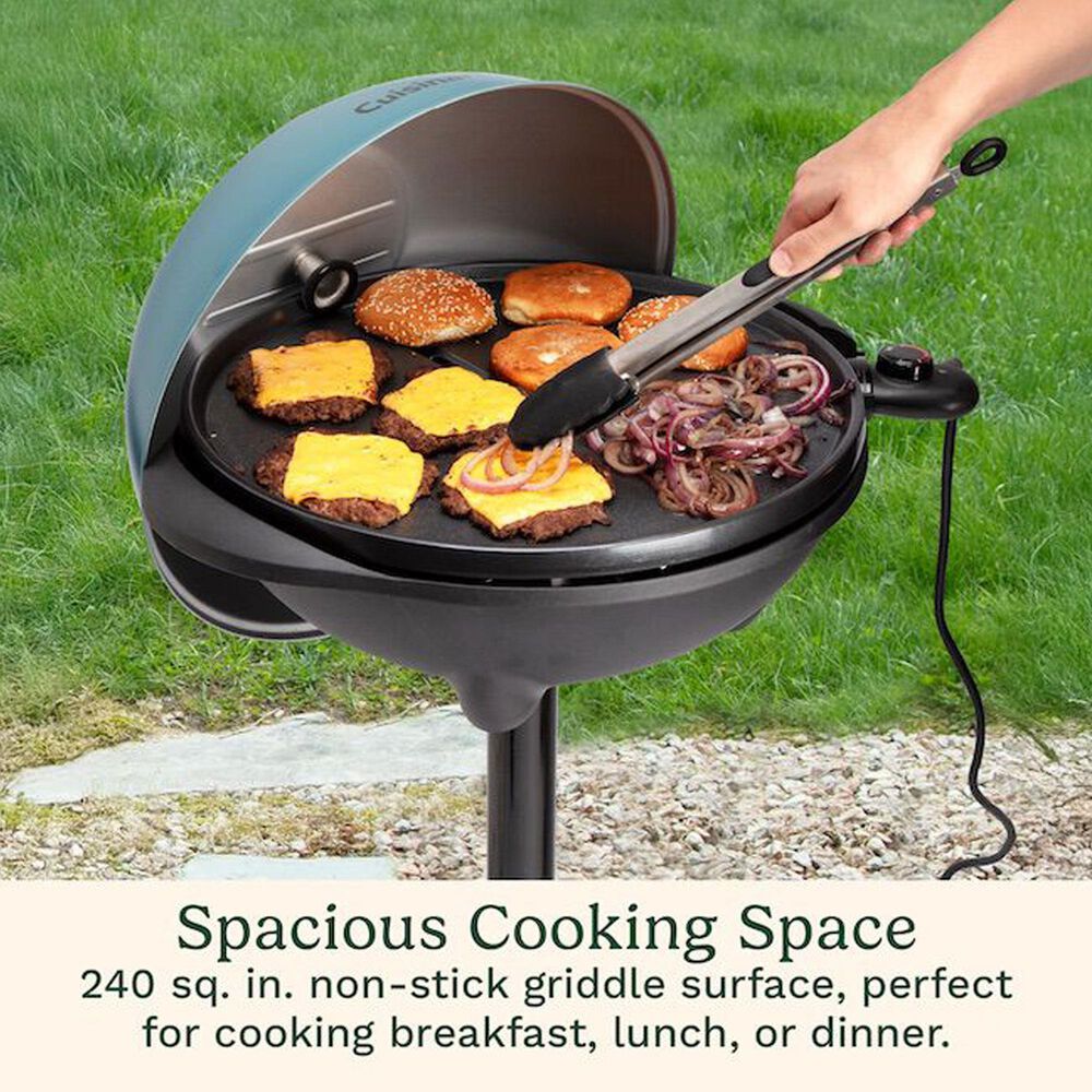 Cuisinart 2-in-1 Indoor/Outdoor Electric Griddle in Blue and Black, , large