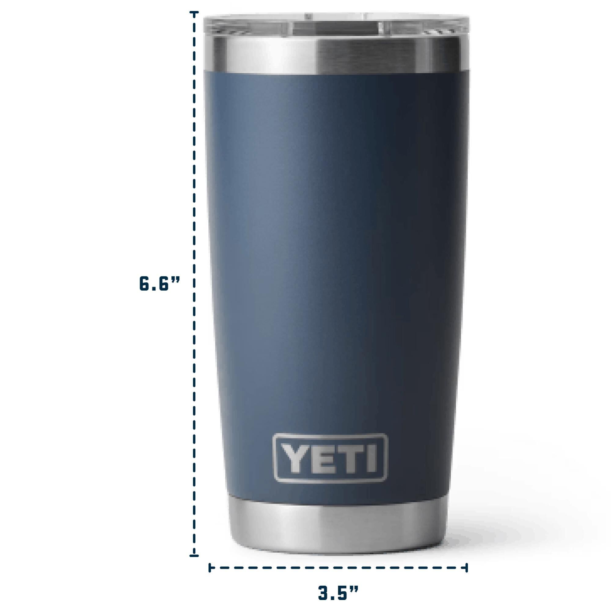 YETI Rambler 20 Oz Tumbler with MagSlider Lid in Blue Camo