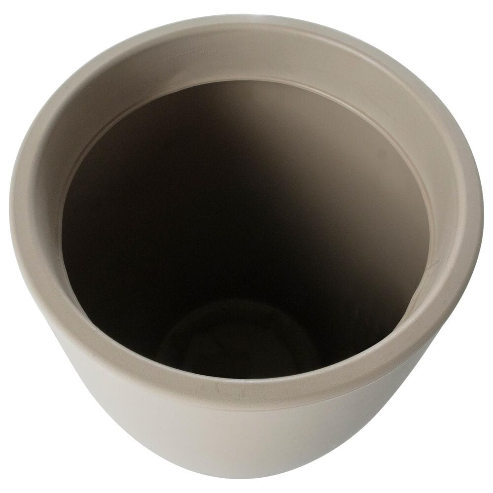 Alfresco Home Porto Tall Round Patio Planter in Taupe, , large