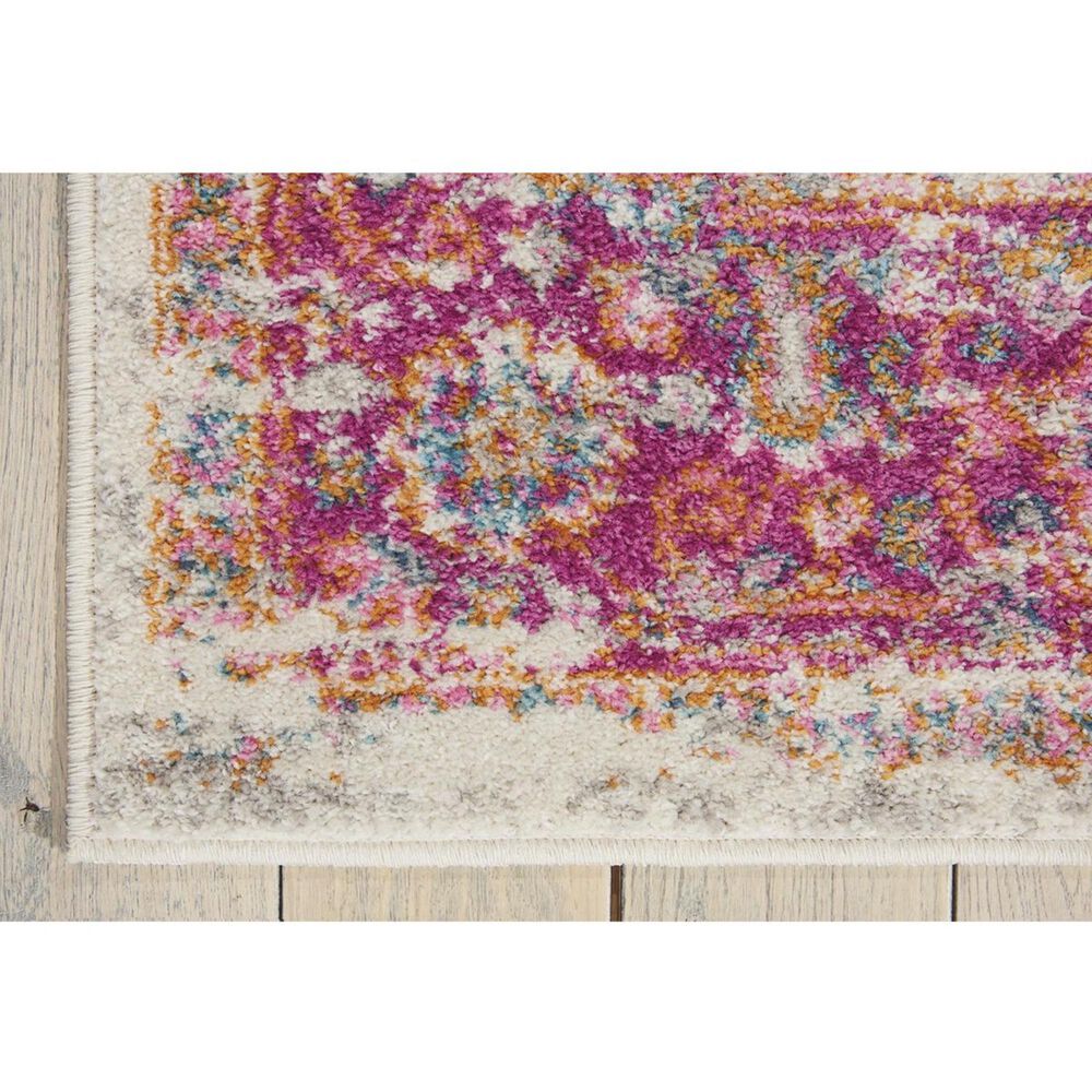 Nourison Passion PSN03 5&#39;3&quot; x 7&#39;3&quot; Ivory and Fushia Area Rug, , large