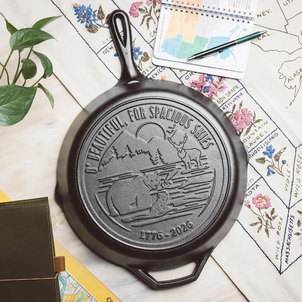 Lodge 12" Texas Seasoned Skillet in Black, , large