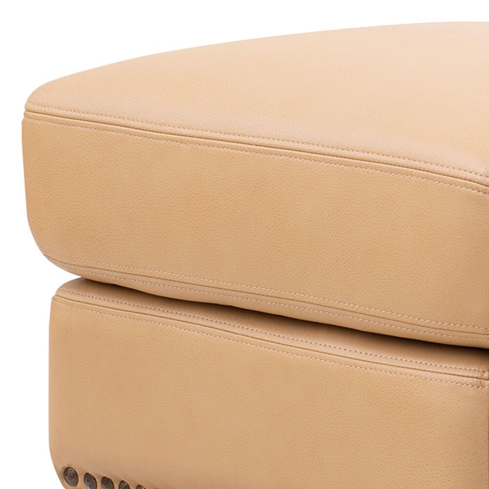 Italiano Furniture Georgetowne Hutton Ottoman in Tan Fawn, , large
