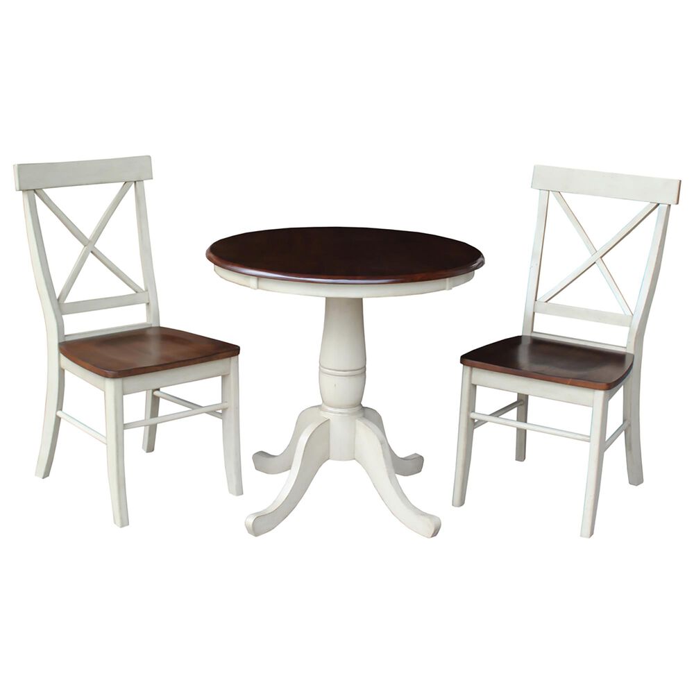 International Concepts 3-Piece Dining Set in Almond/Espresso, , large
