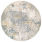 Surya Dresden DRE-2322 Medium Gray, Gray, White, Denim, Mustard and Light Slate 6"7" Round Area Rug, , large
