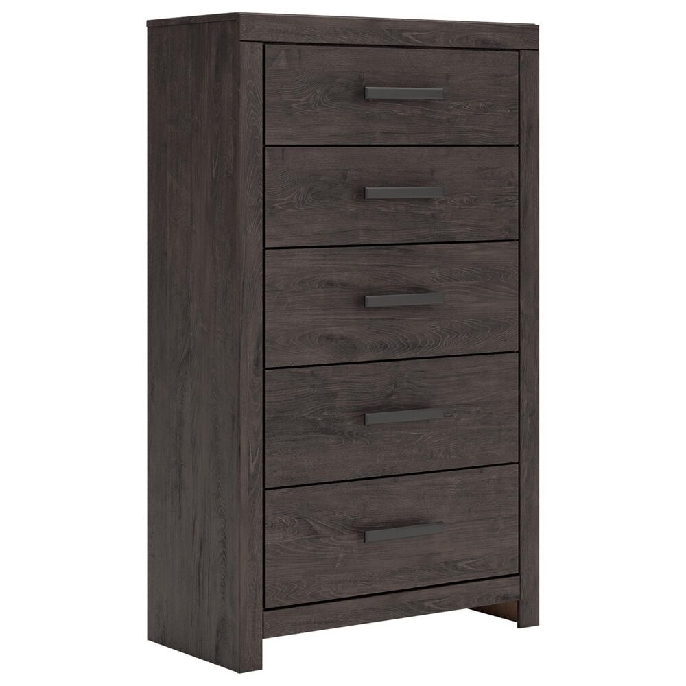 Ashley Prendonea 5-Piece Full Bedroom Set in Dark Charcoal, , large
