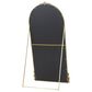 Maple and Jade 64" Fleur De Lis Ornate Floor Mirror with Easel in Gold, , large