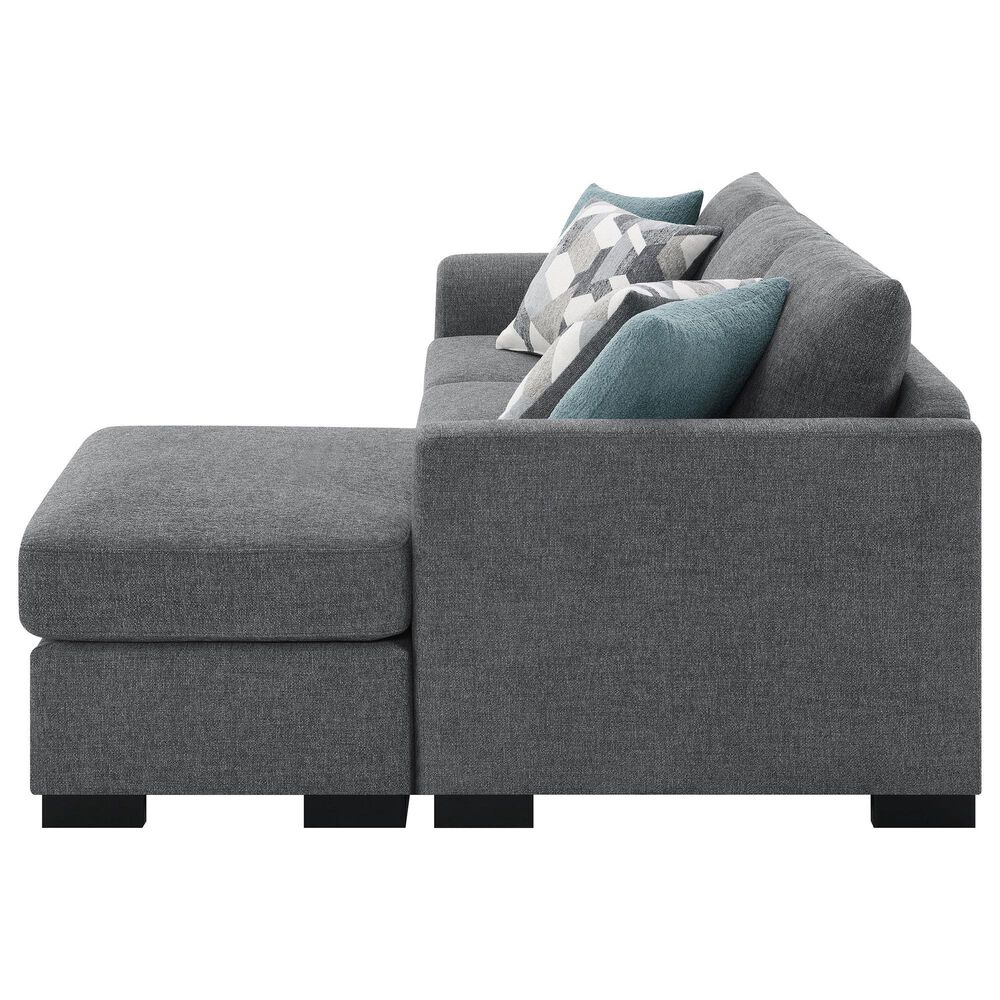Coaster Storey 2-Piece Stationary Reversible Sleeper Sectional in Grey, , large