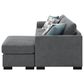 Coaster Storey 2-Piece Stationary Reversible Sleeper Sectional in Grey, , large