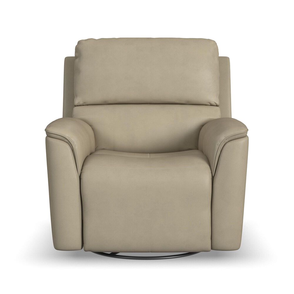 Flexsteel Henry Power Swivel Glider Recliner in Beige, , large