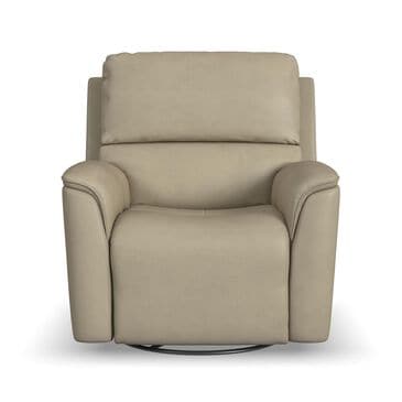 Flexsteel Henry Power Swivel Glider Recliner in Beige, , large