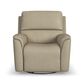 Flexsteel Henry Power Swivel Glider Recliner in Beige, , large