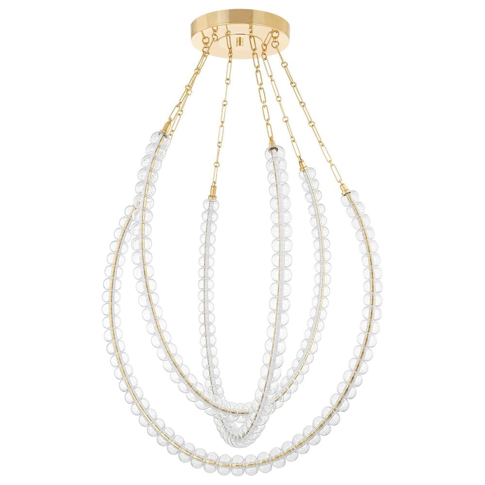 Troy Lighting Celeste 48" 3-Light Chandelier in Vintage Brass, , large