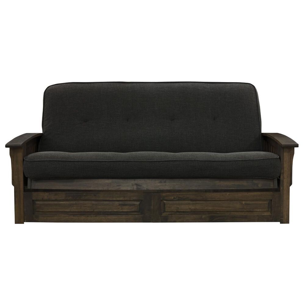 Kodiak Furniture Washington Futon with Drawers in Rustic Walnut, , large