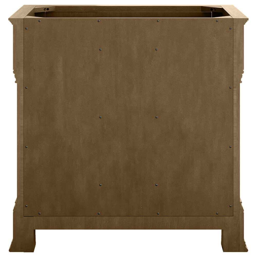 James Martin Vanities Brookfield 36&quot; Single Bathroom Vanity in Honey Oak with Single Hole 3 cm White Zeus Quartz Top and Rectangular Sink, , large