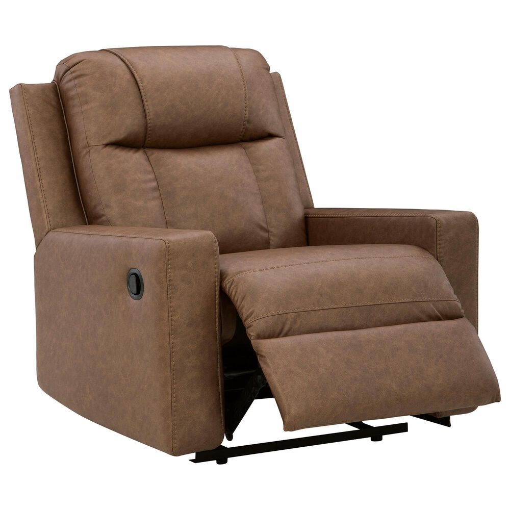 Ashley Mackmenville Manual Zero Wall Recliner in Caramel, , large
