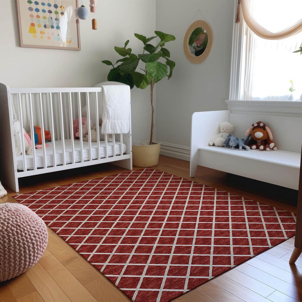 Dalyn Rug Company York 10&#39; x 14&#39; Red Indoor/Outdoor Area Rug, , large