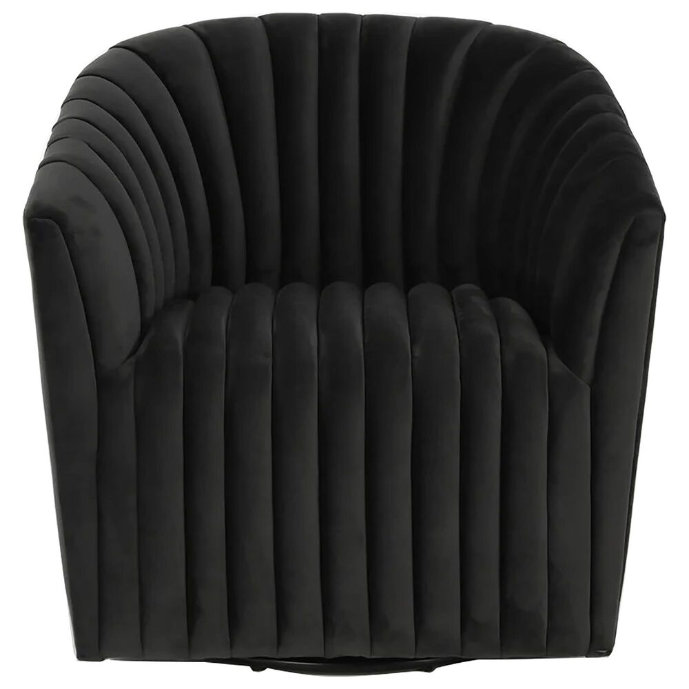Classic Home Arline Swivel Accent Chair in Gray, , large