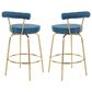 Lumisource Rhonda Counter Stool in Blue/Gold (Set of 2), , large