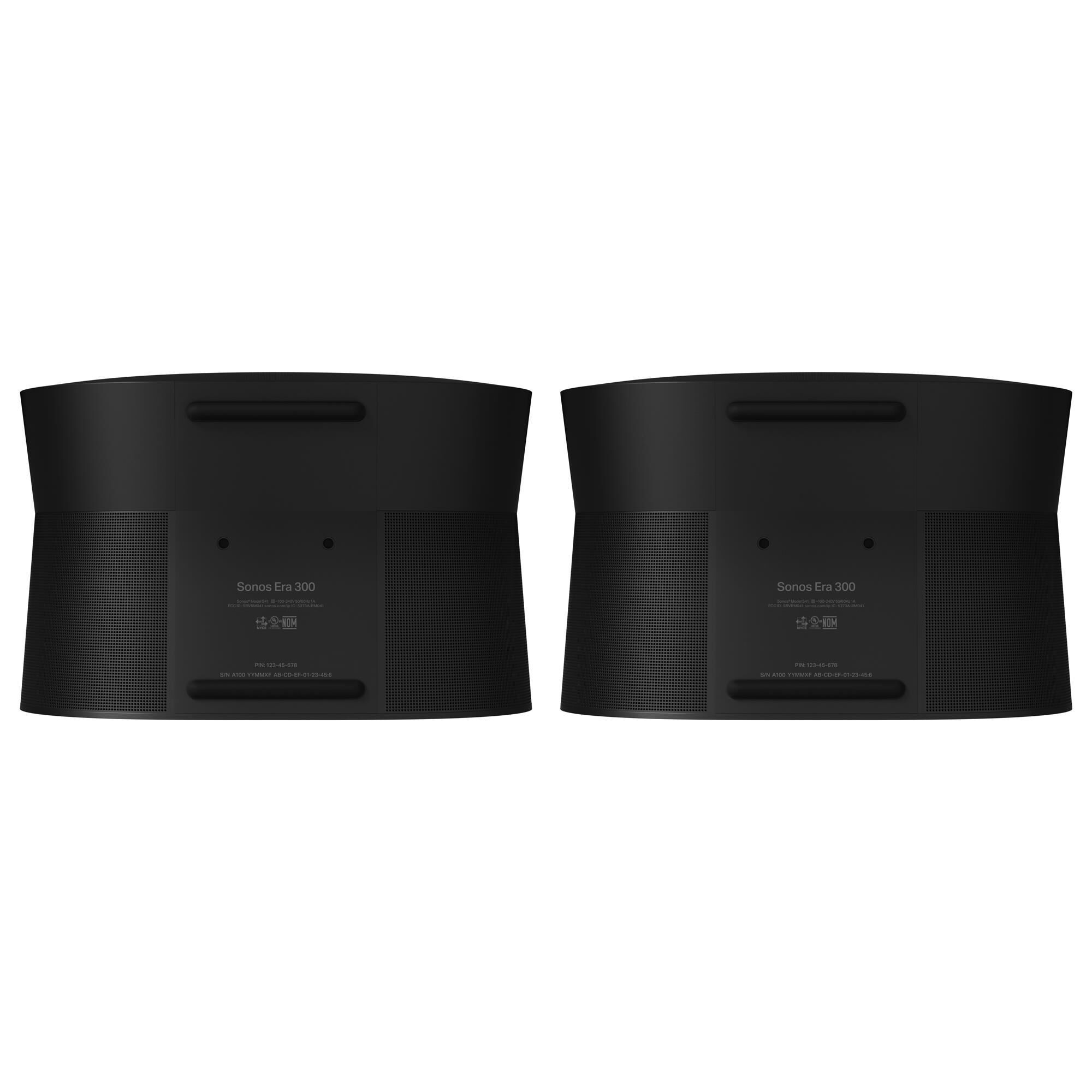 SONOS Era 300 Premium Smart Speakers in Black (Set of 2)