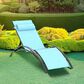 HOMLUX 3-Piece Standard Patio Chaise Lounge Set in Turquoise Blue, , large